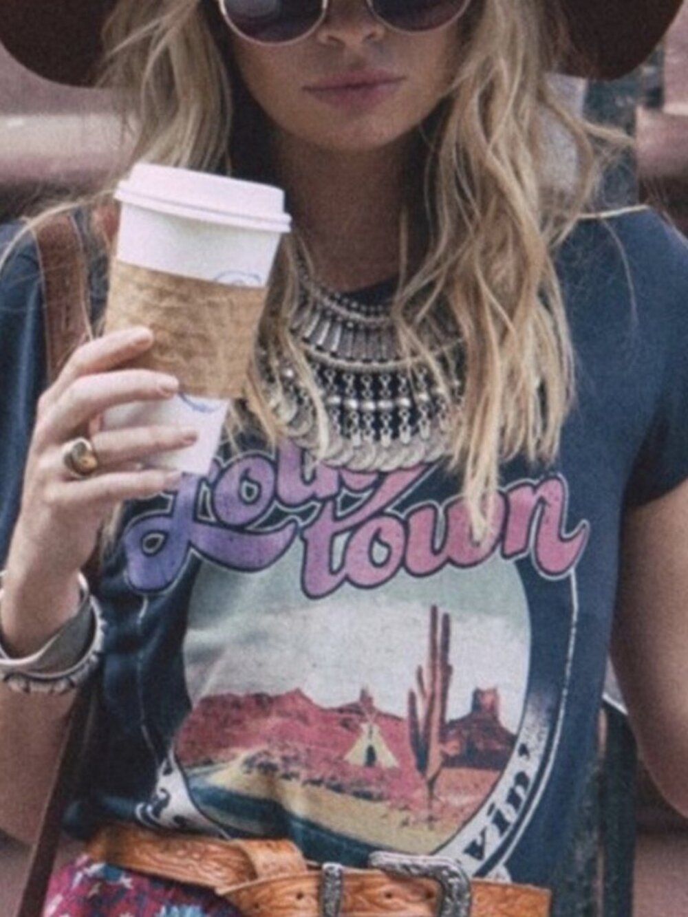 Spell Gypsy Collective Vintage Folk town Tee. S